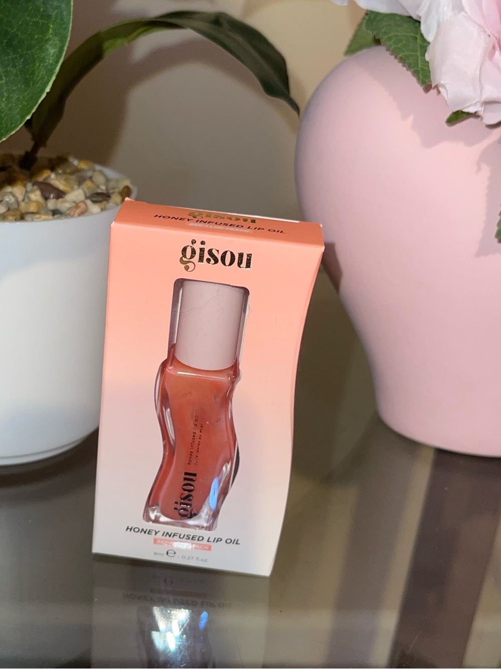 Gisou Honey Infused Lip Oil - Peachy Coral